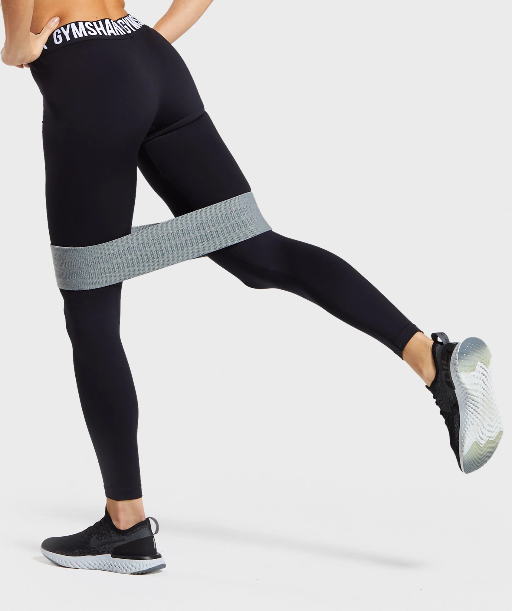 Gymshark Fit Seamless Leggings - Black/White - Image 2